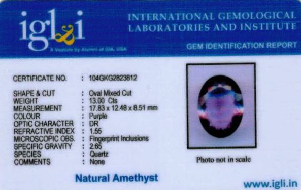 14.25-ratti-certified-amethyst Certificate (ID-164)