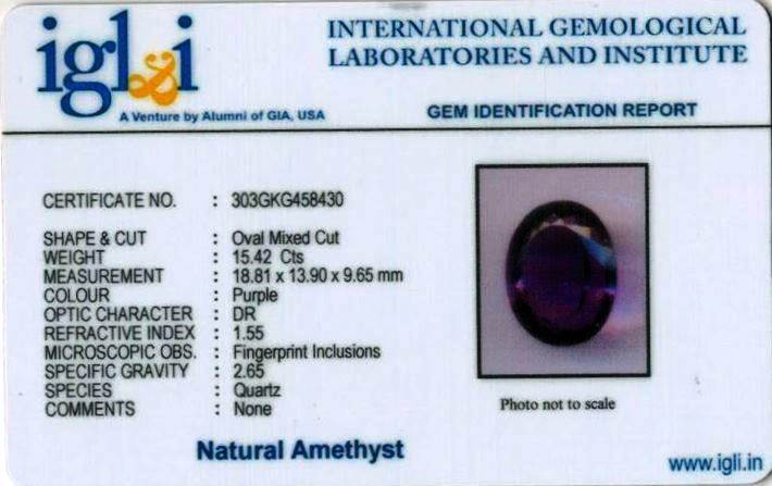 17.25-ratti-certified-amethyst Certificate (ID-169)