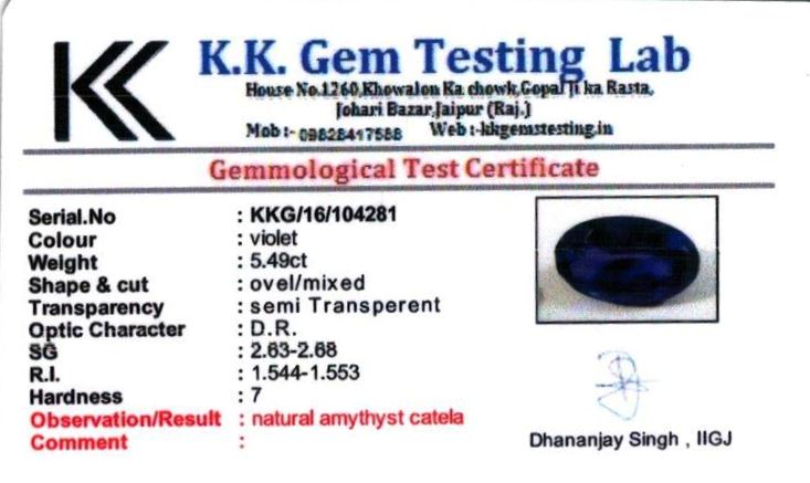 6.25-ratti-certified-amethyst Certificate (ID-176)