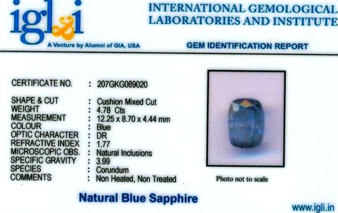 5.25-ratti-certified-srilankan-blue-sapphire Certificate (ID-449)