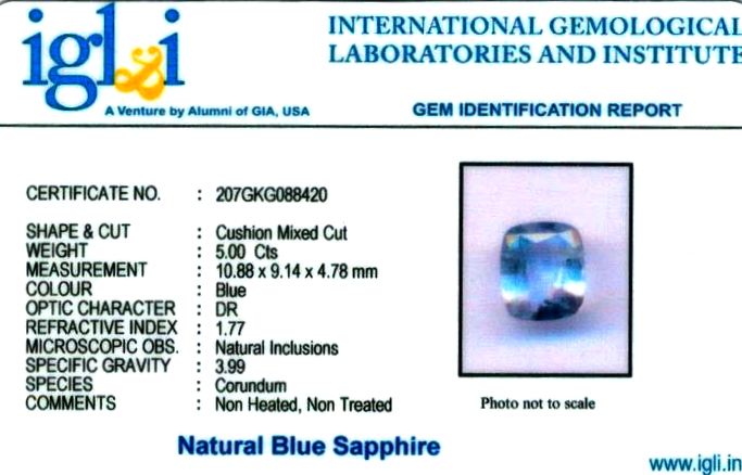 6-ratti-certified-srilankan-blue-sapphire Certificate (ID-459)
