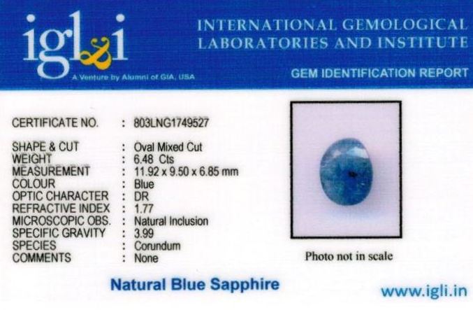 Click to view certificate 7.25-ratti-certified-blue-sapphire-stone Certificate (ID-373)