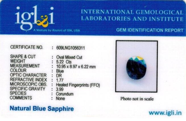 Click to view certificate 5.8-ratti-certified-blue-sapphire-gemstone Certificate (ID-322)