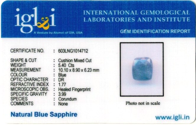 Click to view certificate 6-ratti-certified-blue-sapphire-gemstone Certificate (ID-318)