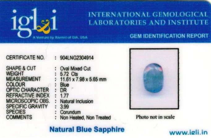 Click to view certificate 6.25-ratti-certified-srilankan-blue-sapphire Certificate (ID-413)