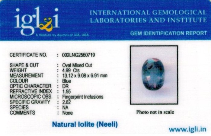 6-ratti-certified-iolite Certificate (ID-125)