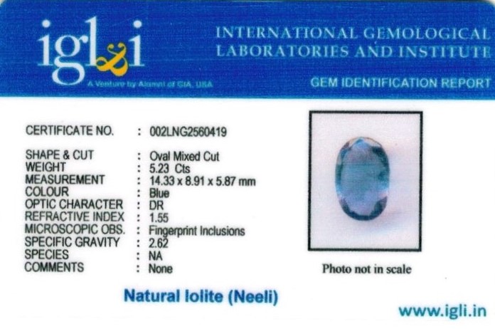 6-ratti-certified-iolite Certificate (ID-129)