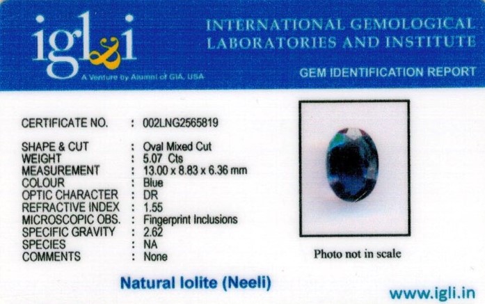 6-ratti-certified-iolite Certificate (ID-126)