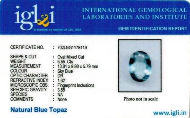 7.28-ratti-certified-blue-topaz-stone Certificate (ID-106)