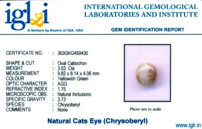 4-ratti-certified-catseye Certificate (ID-168)