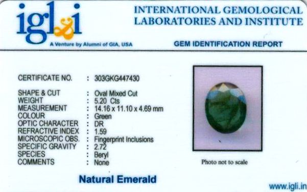 6-ratti-certified-emerald Certificate (ID-495)