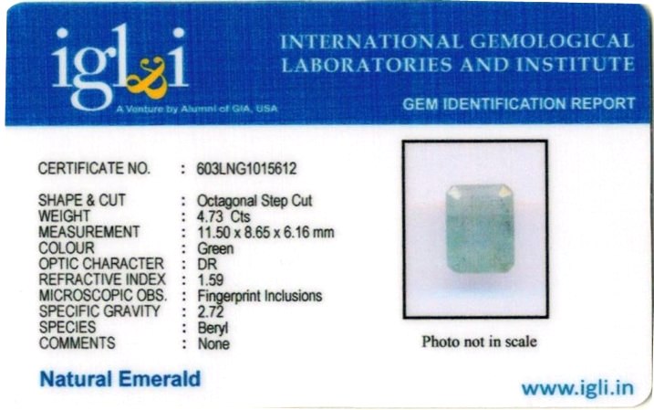 Click to view certificate 5.26-ratti-certified-emerald-gemstone Certificate (ID-316)