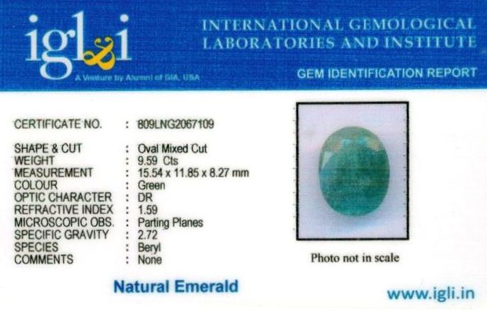 Click to view certificate 11-ratti-certified-emerald Certificate (ID-399)