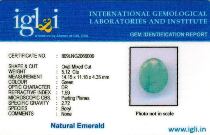Click to view certificate 6-ratti-certified-emerald Certificate (ID-383)