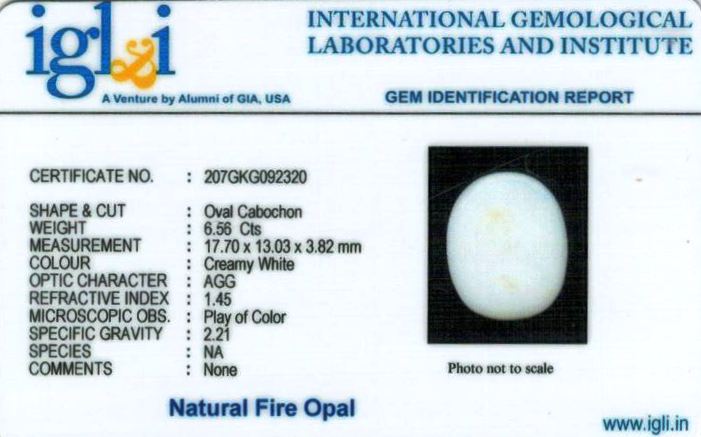 7.25-ratti-certified-fire-opal Certificate (ID-232)