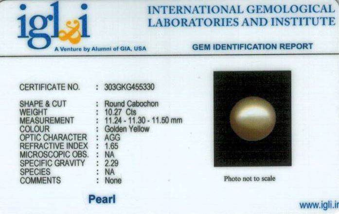 11.25-ratti-certified-golden-pearl Certificate (ID-101)