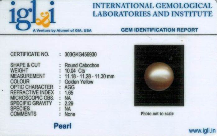 11.25-ratti-certified-golden-pearl Certificate (ID-100)