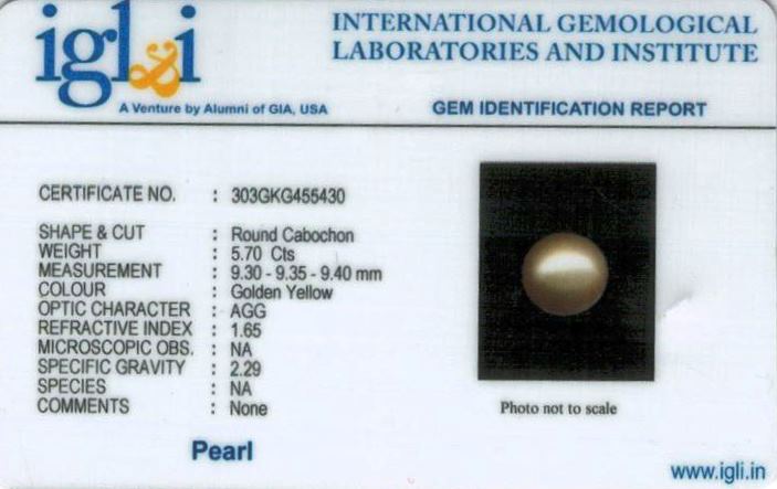 6.25-ratti-certified-golden-pearl Certificate (ID-107)