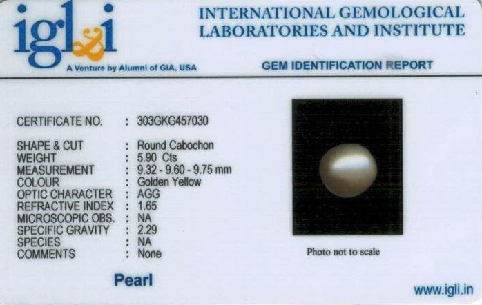 7-ratti-certified-golden-pearl Certificate (ID-111)