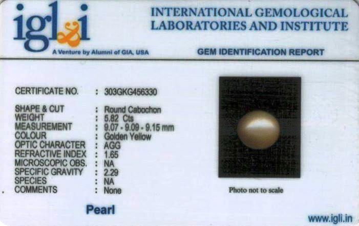 6.25-ratti-certified-golden-pearl Certificate (ID-108)