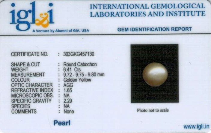 7.25-ratti-certified-golden-pearl Certificate (ID-115)
