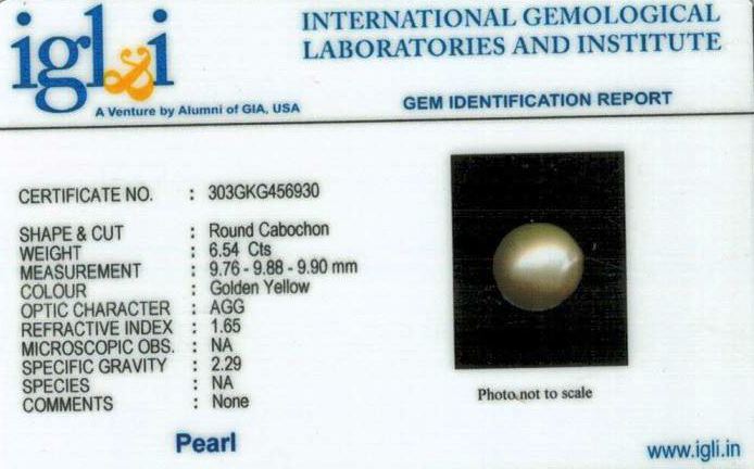 7.25-ratti-certified-golden-pearl Certificate (ID-117)