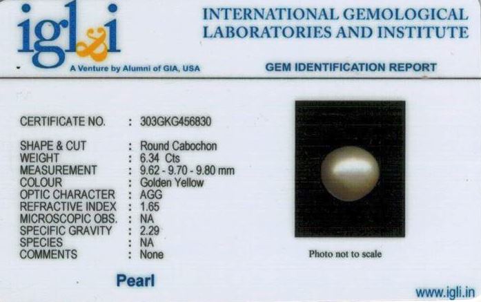 7.25-ratti-certified-golden-pearl Certificate (ID-114)