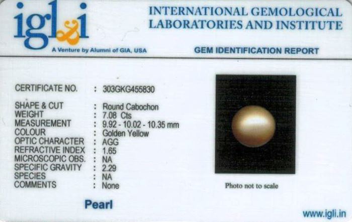 8-ratti-certified-golden-pearl Certificate (ID-121)