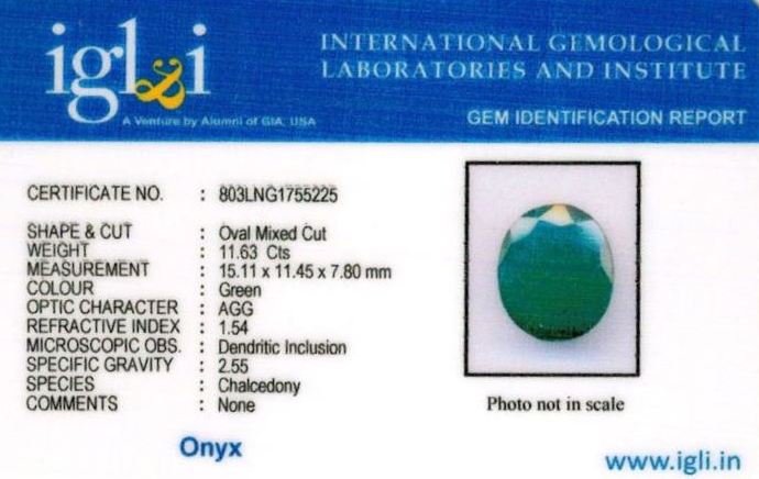 Click to view certificate 13-ratti-certified-greenonyx-stone Certificate (ID-114)