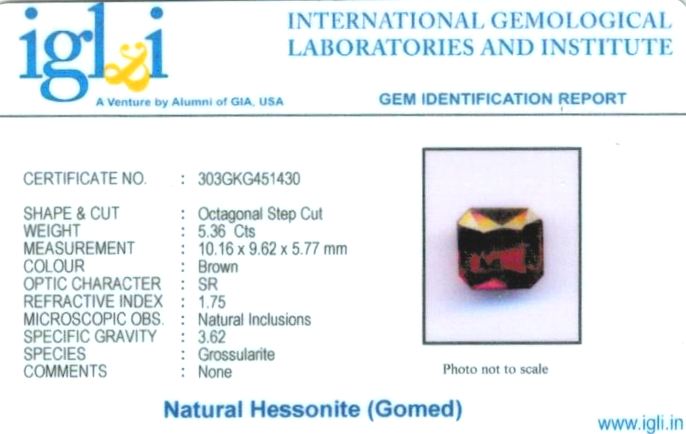 6-ratti-certified-hessonite Certificate (ID-401)