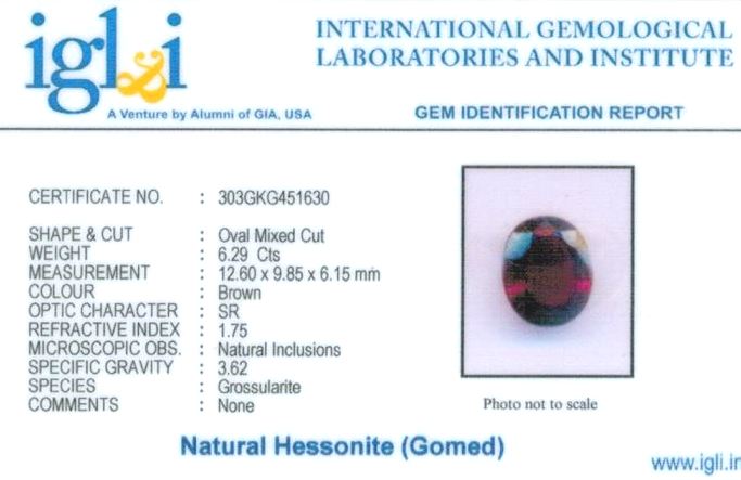 7-ratti-certified-hessonite Certificate (ID-403)