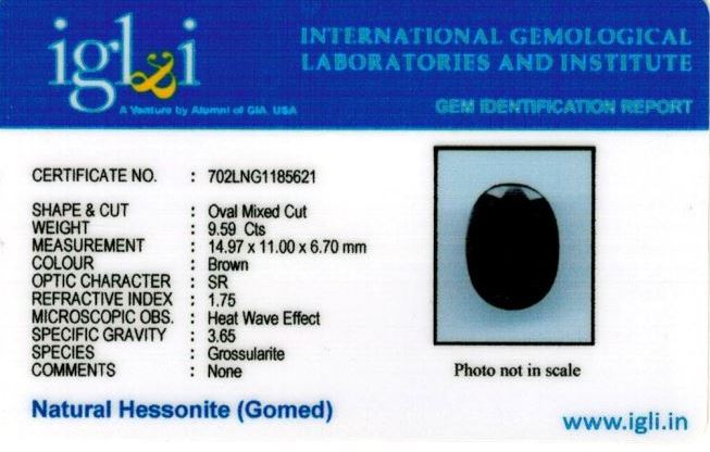 Click to view certificate 11-ratti-certified-hessonite-gomed-stone Certificate (ID-167)