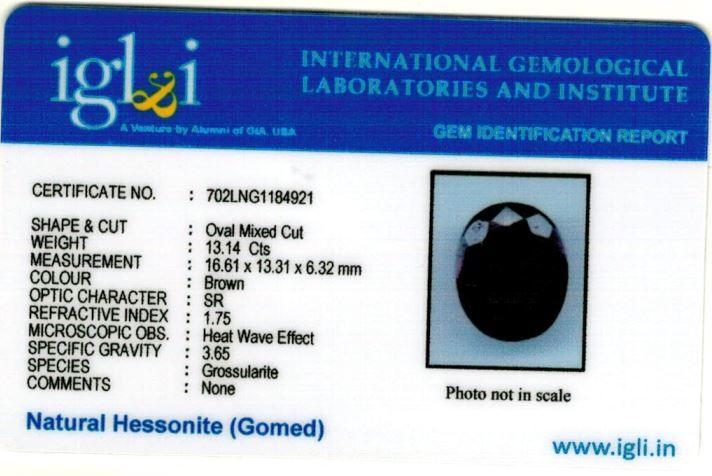 Click to view certificate 15-ratti-certified-hessonite-gomed-stone Certificate (ID-143)
