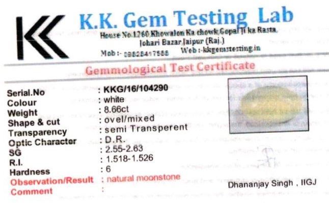 10-ratti-certified-moonstone Certificate (ID-125)