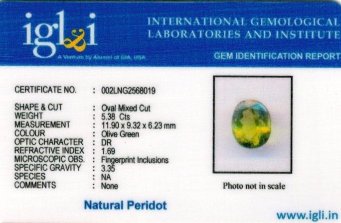 6-ratti-certified-peridot Certificate (ID-100)