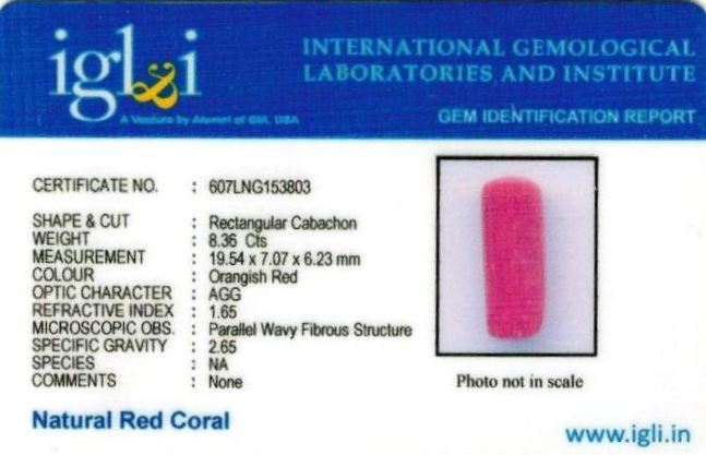 Click to view certificate 9.29-ratti-certified-red-coral-stone Certificate (ID-260)