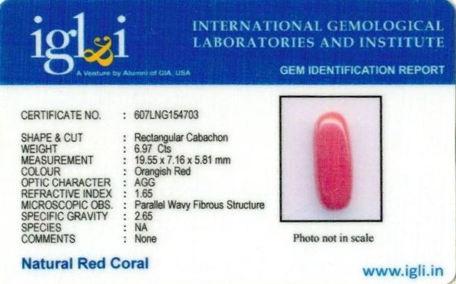 Click to view certificate 7.74-ratti-certified-red-coral-gemstone Certificate (ID-236)