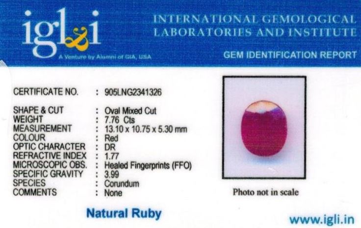 Click to view certificate 9-ratti-certified-ruby-stone Certificate (ID-239)