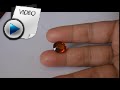6.72 Carat Hessonite (Gomed) Stone Video