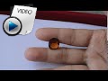 8.9 Carat Hessonite (Gomed) Stone Video