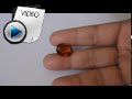 9.19 Carat Hessonite (Gomed) Stone Video