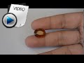 9.37 Carat Hessonite (Gomed) Stone Video