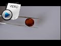 13.5 Carat Hessonite (Gomed) Stone Video