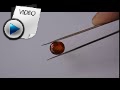 5.34 Carat Hessonite (Gomed) Stone Video