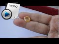 5.85 Carat Yellow Sapphire (Pukhraj) Stone Video