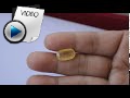 5.91 Carat Yellow Sapphire (Pukhraj) Stone Video
