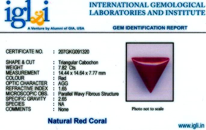 9-ratti-certified-tri-red-coral Certificate (ID-1125)