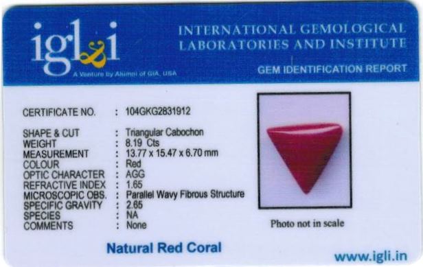 9.25-ratti-certified-tri-red-coral Certificate (ID-1120)