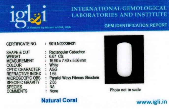 Click to view certificate 7.25-ratti-certified-whitecoral Certificate (ID-102)