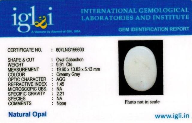 Click to view certificate 11.25-ratti-certified-whiteopal-stone Certificate (ID-123)